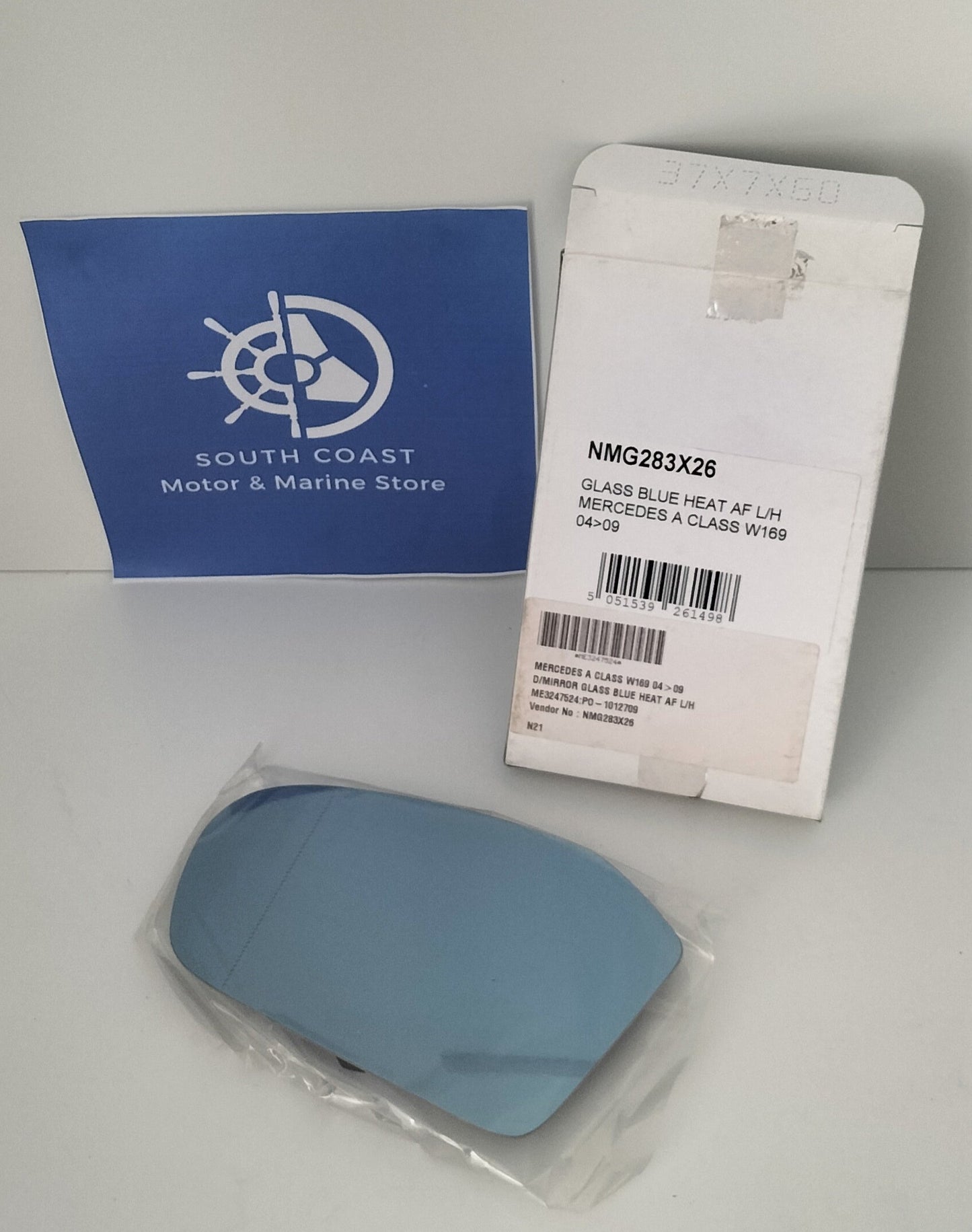 Wing Mirror Glass - Mercedes A Class W169 2004-2009 - Glass Blue Heated AF L/H - NMG283X26