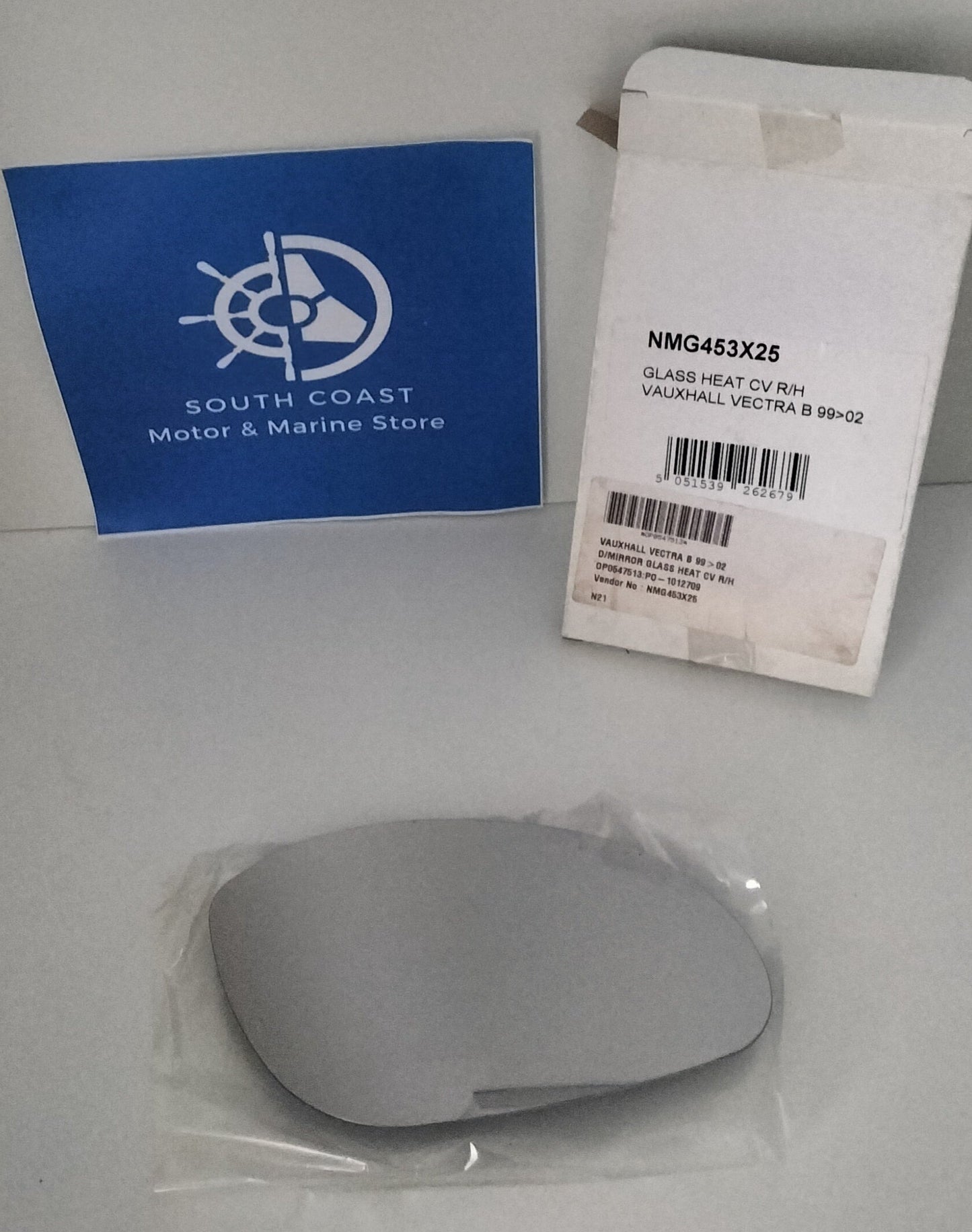 Wing Mirror Glass - Vauxhall Vectra B 1999-2002 - Heated CV R/H - NMG453X25