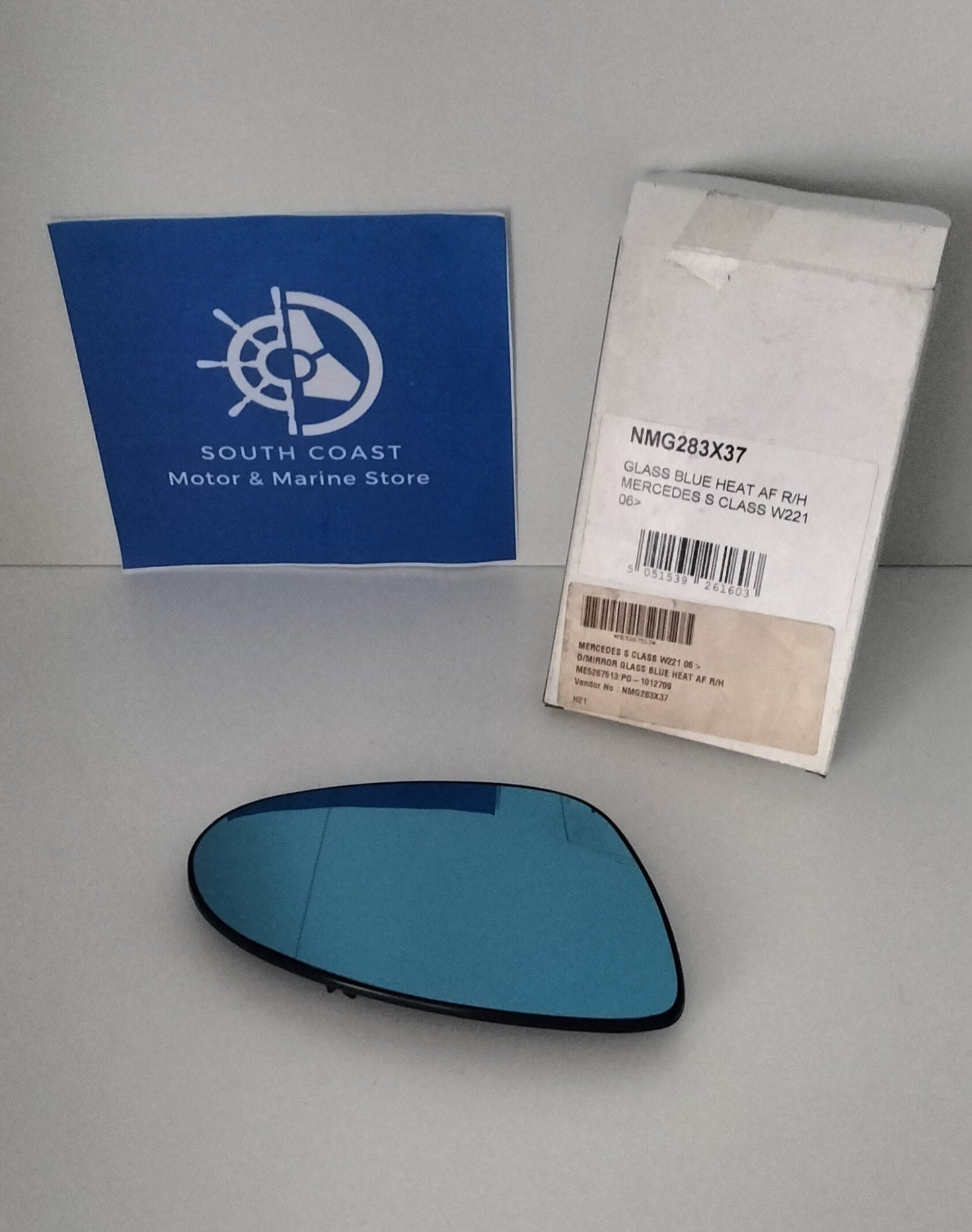 Wing Mirror Glass - Mercedes S Class W221 2006 - Glass Blue Heated AF R/H - NMG283X37