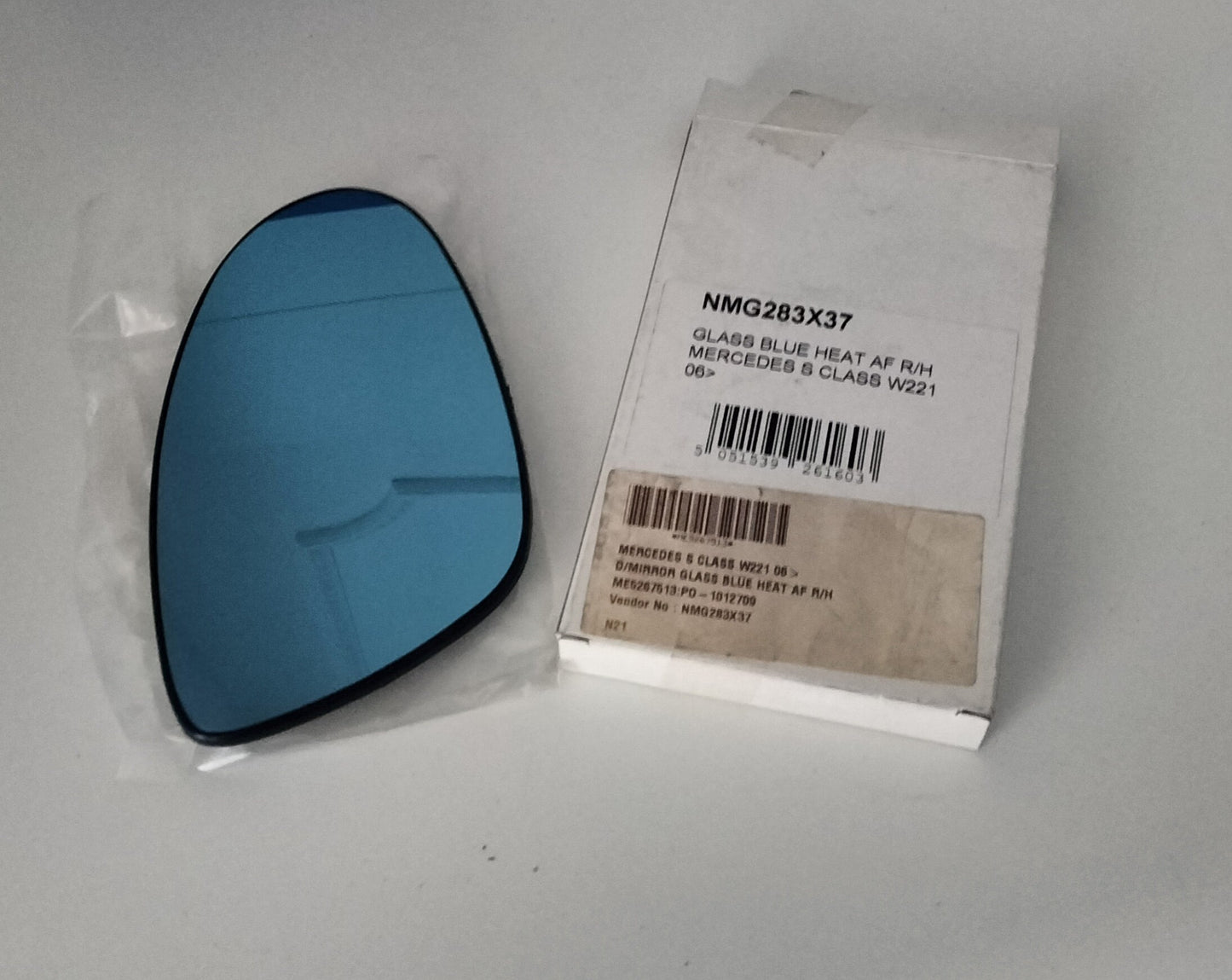 Wing Mirror Glass - Mercedes S Class W221 2006 - Glass Blue Heated AF R/H - NMG283X37