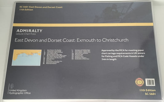 Admiralty Leisure Chart Folio: East Devon and Dorset Coast Exmouth to Christchurch - SC 5601 11th Edition